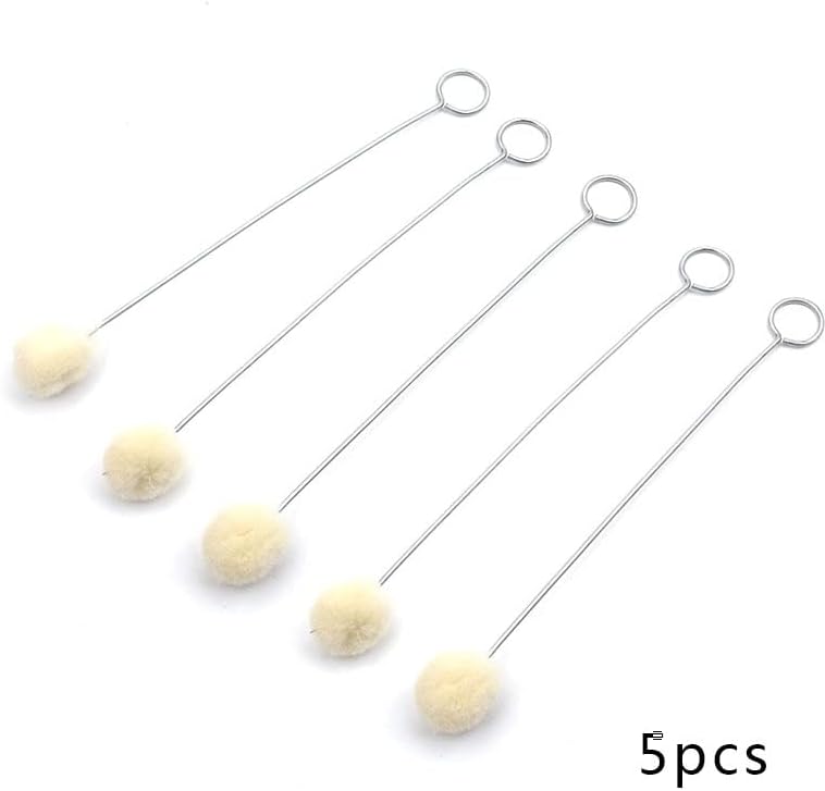 5pcs/lote de couro corante dublagem Aplicador de tingimento de couro Ferramentas de couro artesanato lã daubers Ball pincel