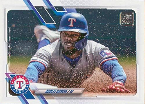 2021 Atualização Topps US304 Adolis Garcia NM-MT Texas Rangers Baseball