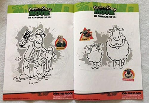 Shaun the Sheep - Livro de colorir de filme promocional original 2015 2015