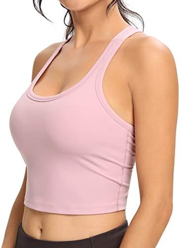 ViboJoy Sports Sports for Women Women acolchoado Tops de ioga Tops Athletic Gym Fitness Tops Tops