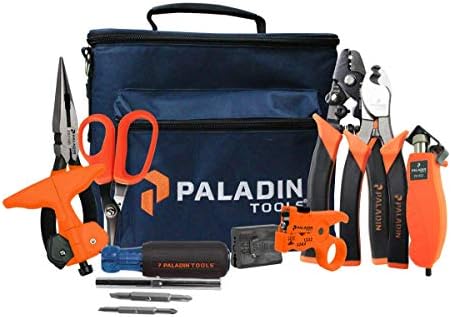 Paladin Tool FTK -PP Kit de ferramentas - corte, tira, encerrar cabos de fibra óptica - Ferramentas de fibra óptica de grau profissional