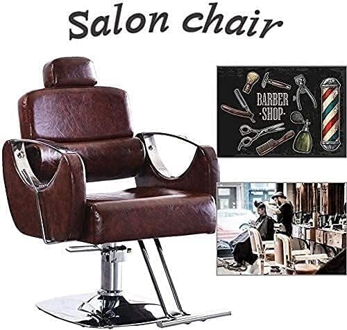 Estilo de salão de barbeiro giratório qlazo, cadeira de cadeira hidráulica assento de assento de beleza cadeira hidráulica cadeira