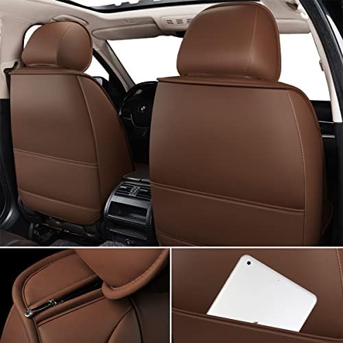 Oasis Auto Car Seat Capas Acessórios Conjunto Full Premium Nappa Cushion Protector Universal Fit para a maioria dos carros