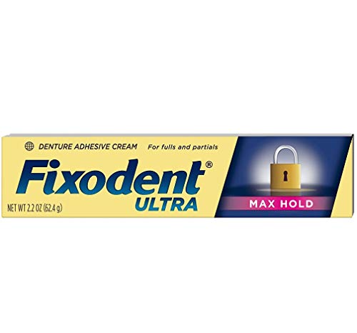 Fixodent Ultra máximo de adesivo dental Hold, 2,2 oz