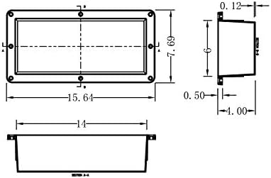 Tile de nicho de nicho de chuveiro uni-esverdeado Pronto de preto, interna Dimension14 × 6 × 4 Nicho de parede embutido Inserir armazenamento