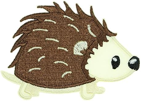 JPT - Hedgehog hedgie animal fofo desenho animado Appliques bordados Ferro/costurar em patches Citão de logotipo fofo no