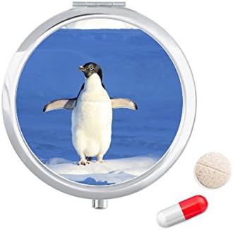 Ciência branca de pinguim de pinguim natural Caixa de pílula de pílula de pílula Caixa de armazenamento Medicina Distribuidor de contêiner