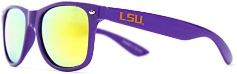 NCAA LSU TIGERS LSU-1 Frame roxa, óculos de sol das lentes de ouro, tamanho único, roxo