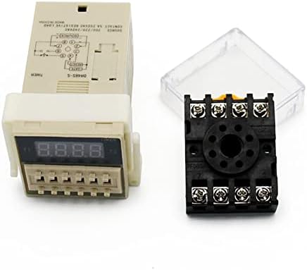 ONECM DH48S-S 0.1S-990H AC 110V 220V DC 12V 24V Ciclo de repetição SPDT Switch de tempo programável Relé de tempo com soquete