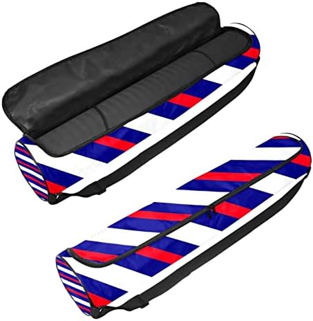 Viagem náutica Srtripe Yoga Mat Carrier Saco com Saco de Mat Bag de Mat Bag de Bolsa de Ginásio