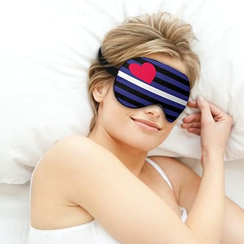 Bandeira orgulho de couro adormecida máscara de olhos vendados