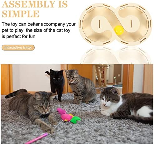IPETBOOM CAT MAIS DE CAT 1 conjunto de brinquedos de gato, Kitten Toys Interactive Toys Cat Toys Interactive for Indoor Cats Puzzle Puzzle Toy Faixas de gato Toy para gatos para gatinhos, 29x17x4cm Acessórios para gatos de brinquedos externos