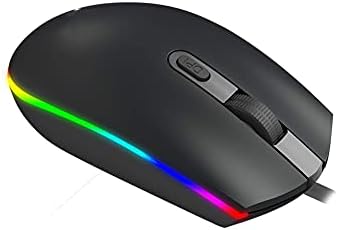 Mouse diário mouse interface USB Mouse de jogos com fio, 8 botões programáveis, mouse de escritório de laptop, 1600 dpi ajustável,