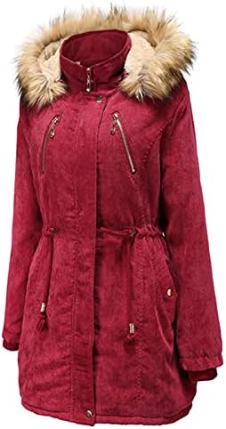 Jaqueta de jaqueta do shusuen feminina de inverno casaco quente parkas sobrecarregando casaco de roupas de lã com bolso de cordão