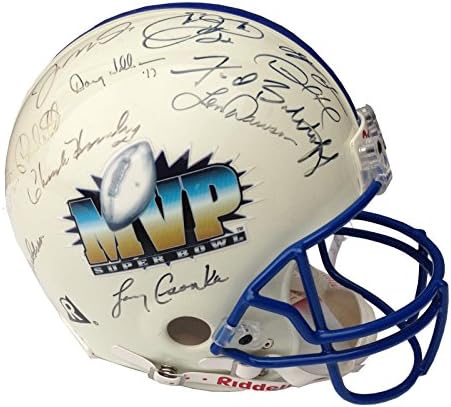 Super Bowl MVP assinou capacete proline 23 automático Montana Rice Aikman E Smith Steiner - Capacetes NFL autografados