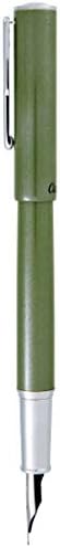 Caneta de caneta da coroa de conklin - médio, verde azeitona