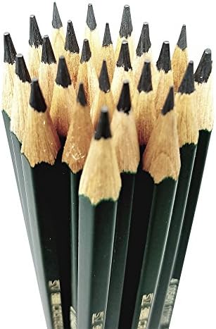 Lápis Faber-Castell, lápis de grafite Castell 9000, lápis preto de 8b pré-encharcado para esboço, sombreamento, desenho, artista-caixa