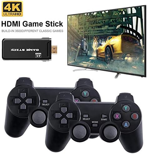 Swallow Wireless Game Joystick Controller, HDMI 4K Doubles Console Open Code System 64Gb 10000 Games grátis com 2,4g controlador sem fio