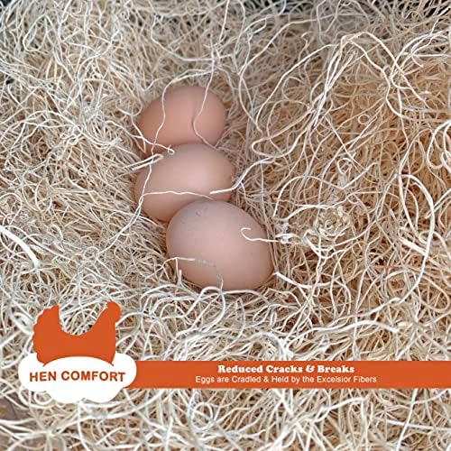 CALLE HATCHERY CONFORT NESTS ™ para caixas de nidificação de frango - Aspen Excelsior - ninhos espessos extra para conforto
