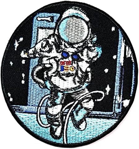 Kleenplus Astronaut Patches Universo Espaço Externo desenho animado Crianças Adesivo de remendo artesão artes de água
