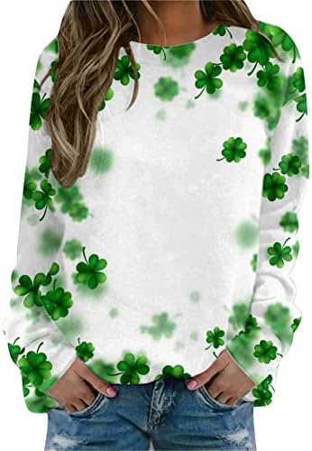 Saint Patricks Day Mardi Coração Funnamente Funny Crew Neck Gary Festa Irlandeses Camisa Irlandesa