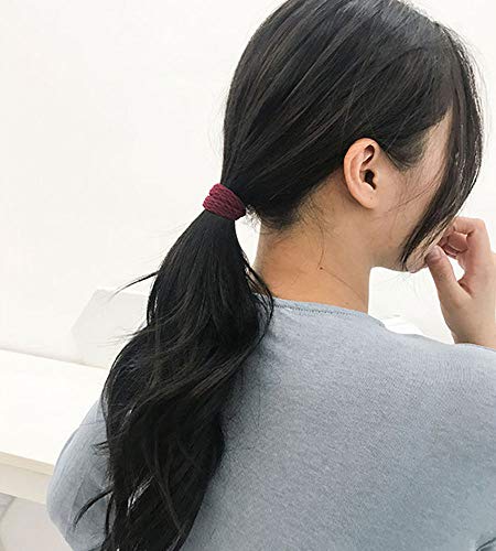 AHENOD 30 PCS ELATIC HABEN Laços, não deslizamento e faixas de cabelo sem costura Ponytail Holder sem dano de vinco para cabelos