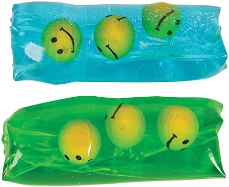Rhode Island Novelty 4 Smiley Face Water Wigglers, 12 peças por pedido