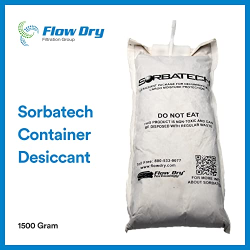 Sorbatech Container Desiclant 1500 Gram [10 contagem] - Desiclantes, absorvedores de umidade, pacotes dessecantes, desumidificadores,