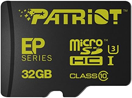 Patriot Extreme Performance Series 32 GB MicroSDHC Card U3, UHS-I, Compliante Classe-10-Suporta gravação de vídeo em 4K