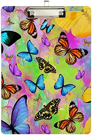 Tropical Butterflies Plástico Placa de traje 9 x12.5 CLIPLICS COMBRAÇÕES COM PLIP