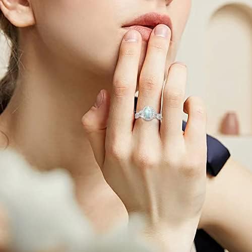Anel de zircão de ouro de aço inoxidável semi -cólon de bons anéis para mulheres jóias de moda popular