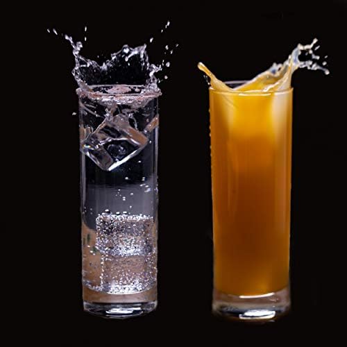 Lemonsoda Premium Highball Glass Conjunto - elegante Tom Collins Glasses Conjunto de copos de água potável de 6 a 12 onças de altura - copos de barras para mojito, uísque, coquetel - bebida de vidro de bola alta Crystal Tumbllers