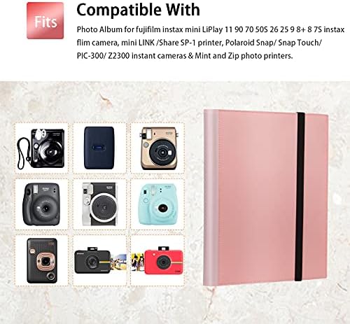 432 Bolsões Álbum de fotos para Fujifilm Instax Mini Camera, Polaroid Snap Pic-300 Z2300 Câmera instantânea, livro de álbum
