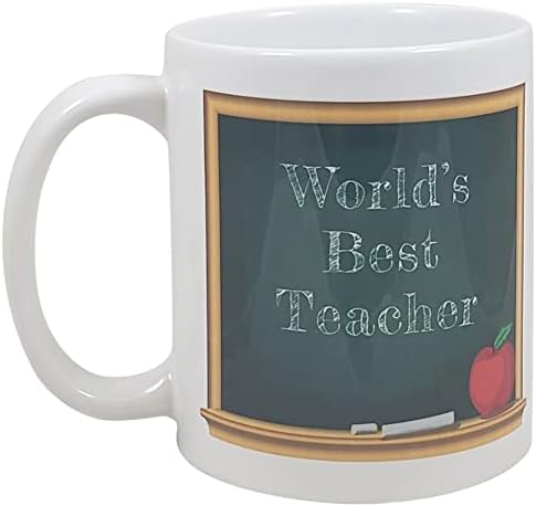 Palm City Products Melhor Professor do Mundo - Caneca de Café de Cerâmica de 11 Oz | Presente perfeito para professores e ótimo