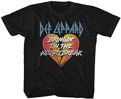 Def Leppard 1977 Banda de rock inglesa Bringin Heartbreak Black Toddler T-Shirt Tee