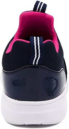 Nautica Kids Girls Youth Athletic Fashion Sneaker Running Shoe - Slip On- Little Kid/Big Kid