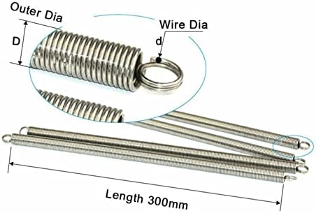 As molas de compressão são adequadas para a maioria dos reparos i 1 pedaço de 300 mm de comprimento de gancho duplo de gancho de