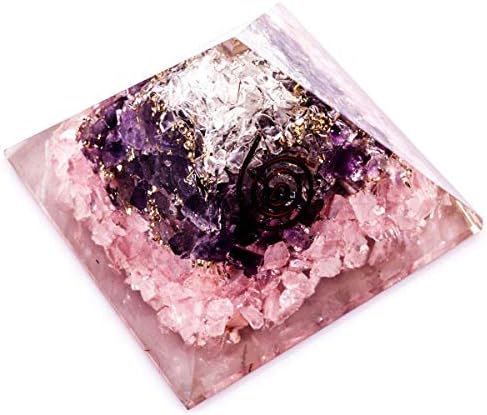 Sharvgun multistone Gemstone Healing Crystal Orgone Pyramid Reiki Gerador de energia