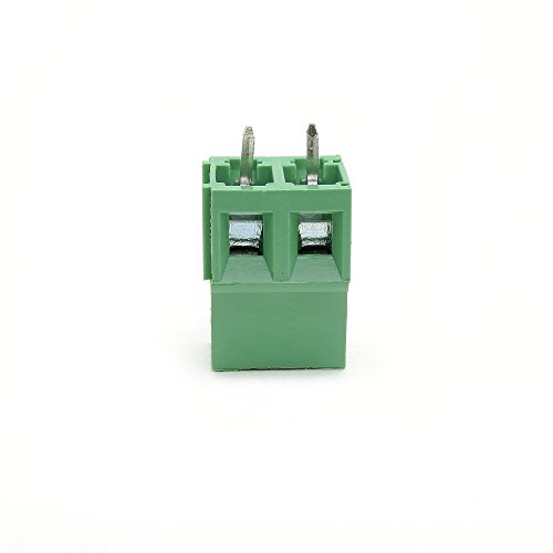 20pcs Suyep 2pin parafuso Terminal Block Connector 300V 10A 5,0 mm Kf128-5.0-2p Ferro verde