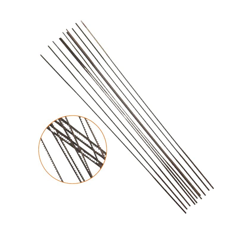 FOXBC Plain End Roll Sraw Blades para joalheiro, metal, madeira, corte de plástico - 5 polegadas, 12pcs
