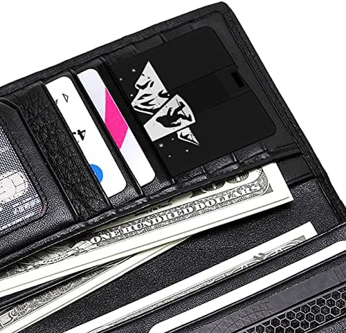 Cartão de crédito Bigfoot OVNIs Cartão de crédito USB Drives flash de memória personalizada Chave dos presentes corporativos e brindes promocionais 32G