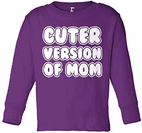 Versão mais fofa da mamãe - mamãe fofa infantil/criança algodão camiseta