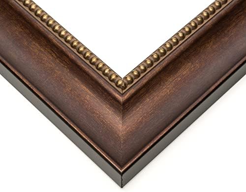 34x36 Copper e marrom Real Wood Picture Frame Largura 2 polegadas | Profundidade do quadro interior 0,5 polegadas | MARRON BROW BOW