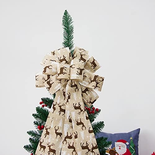 Centerpieces de Natal Decorações Árvore de Natal Top Decoração Pingente Big Bow Arqueiro de Christmas Pingente Pingente Ribbon