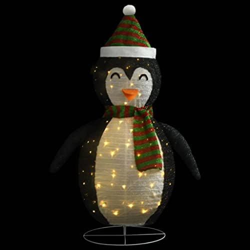 Inlife Decorative Christmas Snow Penguin Figura com LED para uso interno e externo para decoração de Natal Decoração de Xmas de luxo 47.2