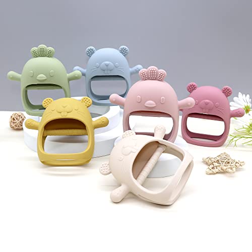 Rayshie Silicone Baby Teether Toy, para bebês mais de 3 meses, Baby Chew Toys, BPA Free for Suck