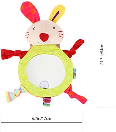 Toyandona Baby Carseat Baby Mirror para Bunny Rabbit Design Maior e mais estável