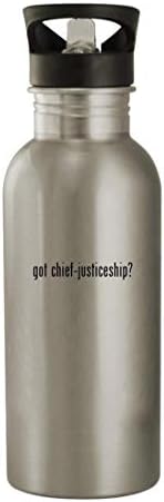 O Knick Knack Gifts recebeu a justiça do chefe? - 20 onças de aço inoxidável garrafa de água, prata