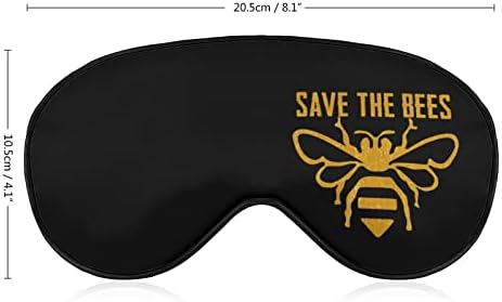 Salve as abelhas Sleep Eye Máscara Tampas de olhos macios bloqueando luzes vendidas com alça ajustável para tirar uma soneca