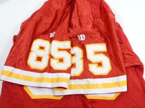 1994 Kansas City Chiefs Mike Young 85 Game usou camisa vermelha 75th Patch 40 105 - Jerseys não assinados da NFL usada